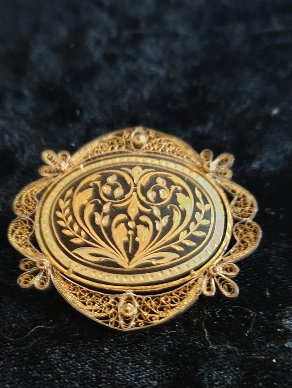 Damascene Brooch